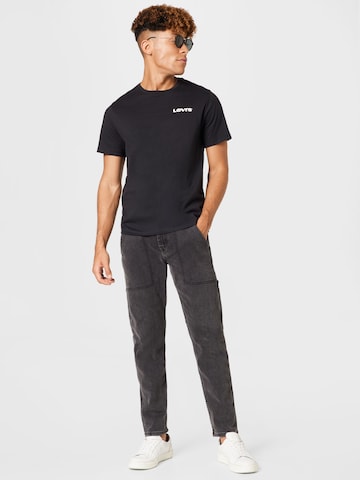 LEVI'S ® Regular Shirt 'Graphic Crewneck Tee' in Schwarz