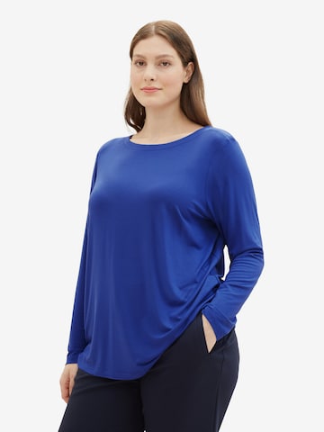 Tom Tailor Women + Shirt in Blau