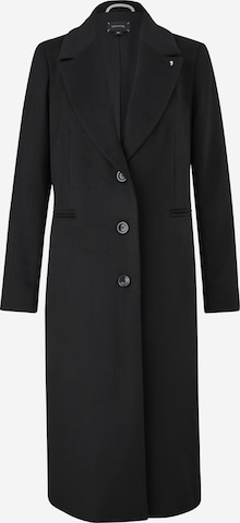 COMMA Between-Seasons Coat in Black: front