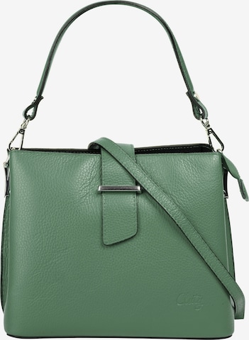 Cluty Handbag in Green: front
