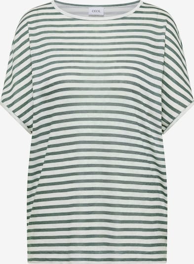 Marškinėliai iš CECIL, spalva – smaragdinė spalva / balta, Prekių apžvalga