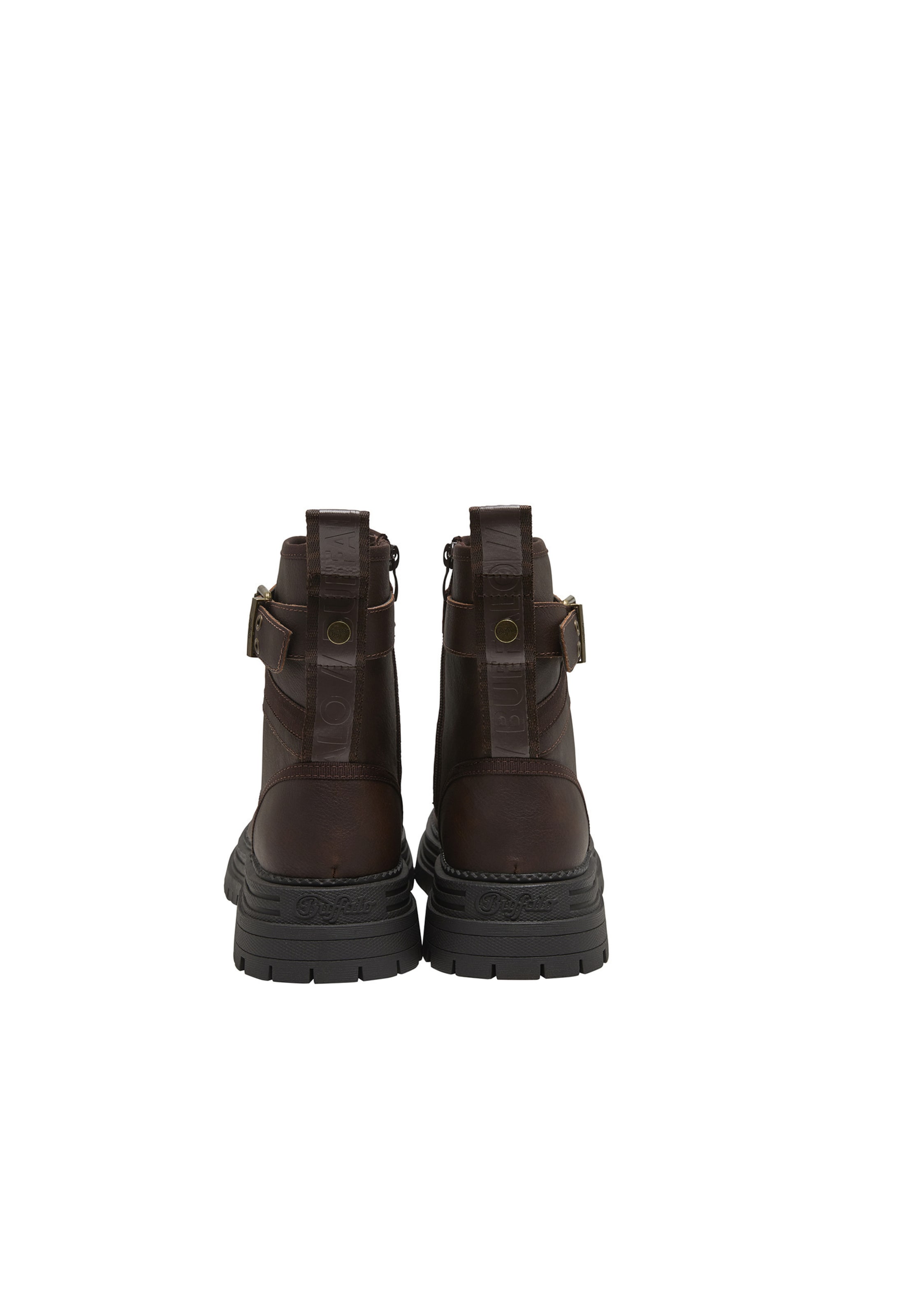 BUFFALO Lace-up bootie 'Lennox' in Brown