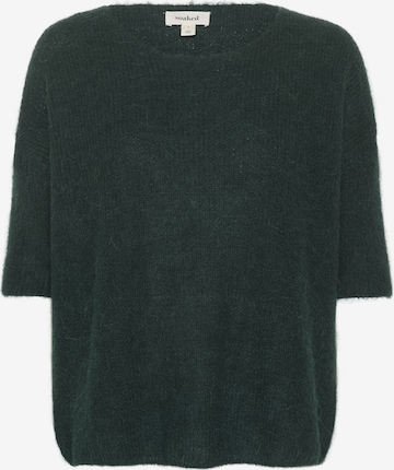 SOAKED IN LUXURY Pullover 'Tuesday' in Grün: Vorderseite