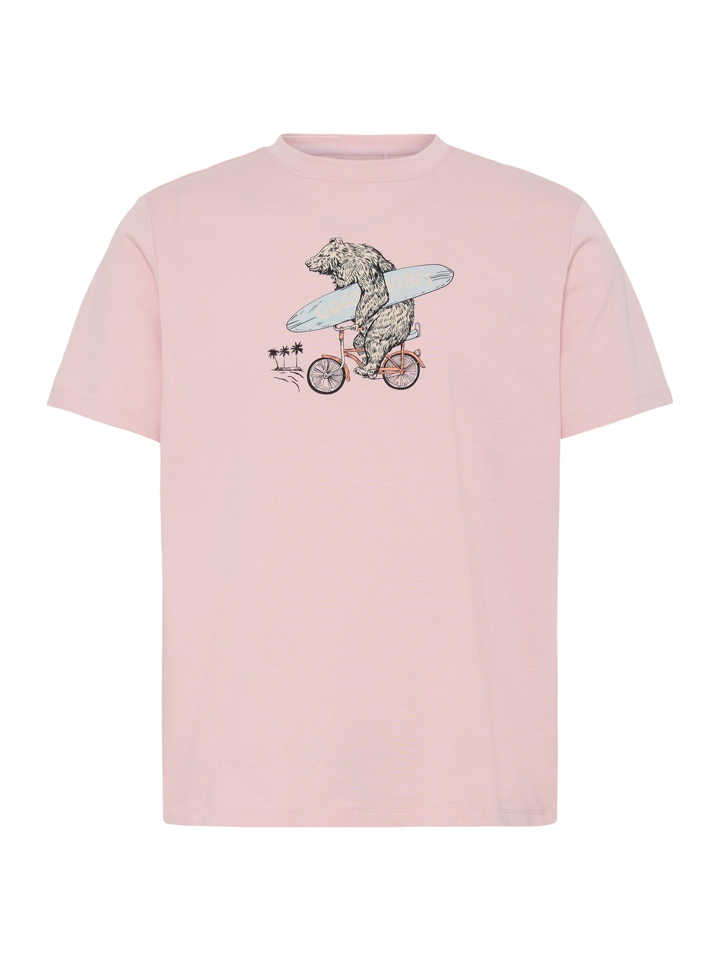 BLEND Rundhalsshirt ' BHKarsten ' in Pink: Vorderseite