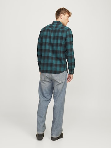 JACK & JONES Slim fit Overhemd 'JJJoshua' in Groen