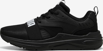 PUMA - Zapatillas deportivas bajas en negro: frente