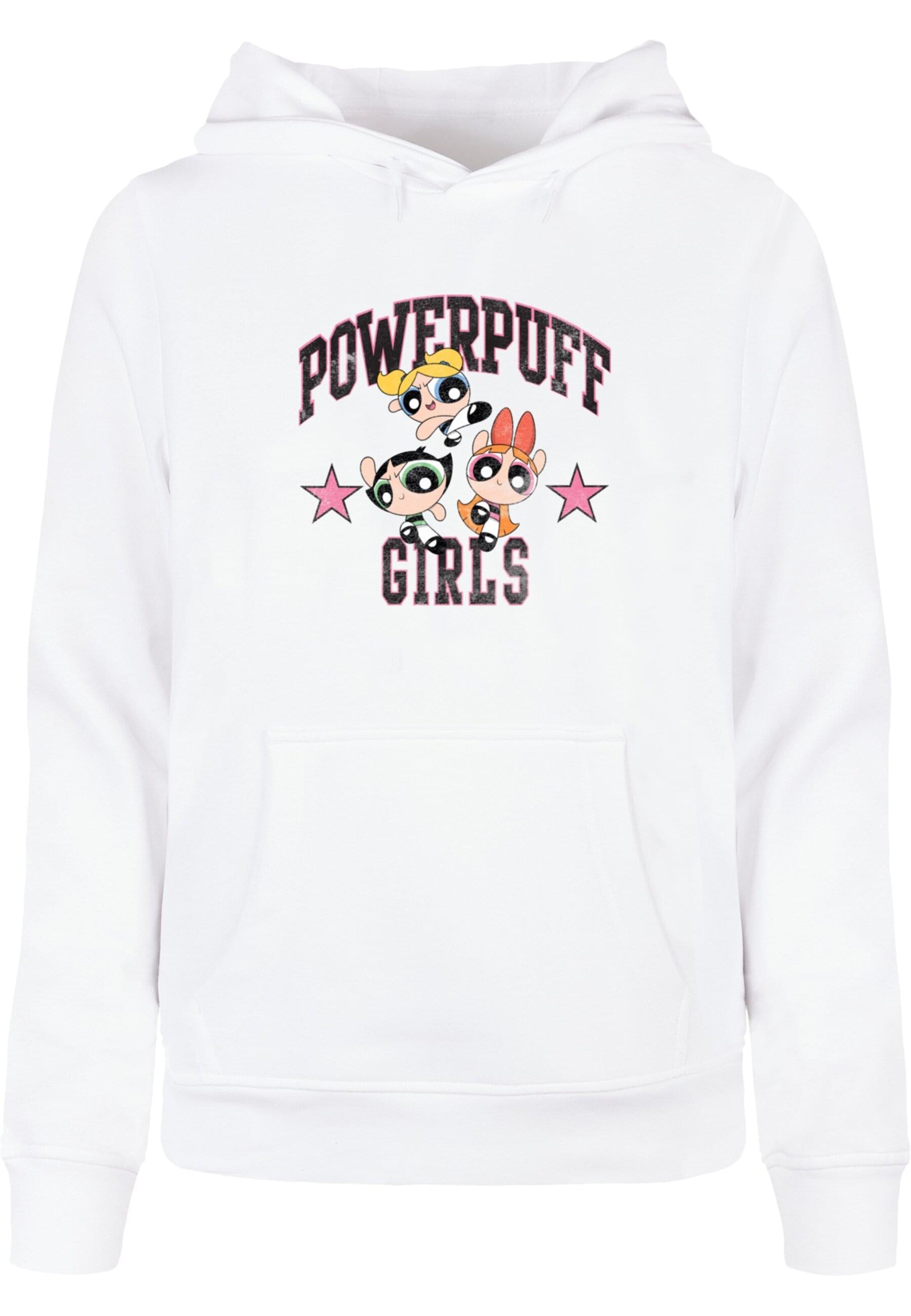 Sweat-shirt 'The Powerpuff Girls' Merchcode en blanc : devant