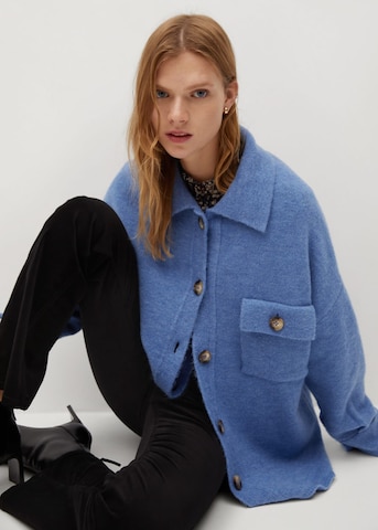 MANGO Strickjacke 'Joshi' in Blau