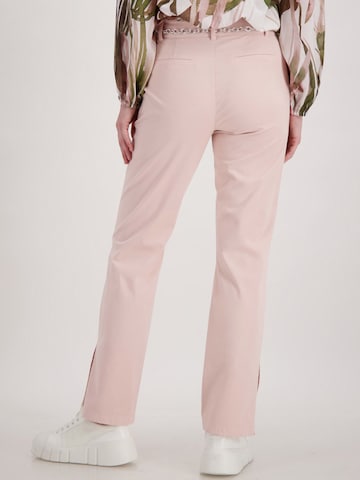 monari Normální Chino kalhoty – pink