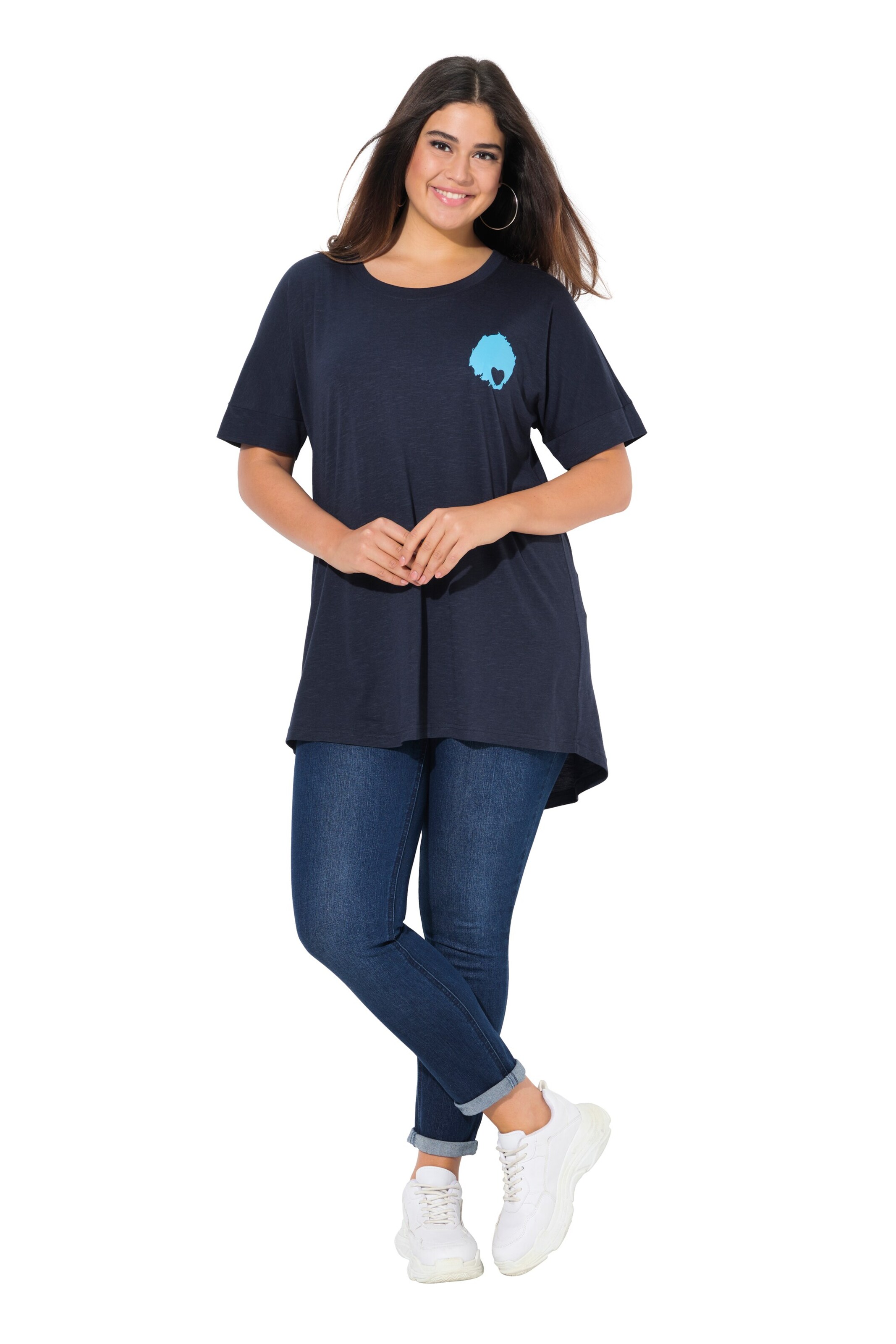 Ulla Popken Shirt in Blauw: voorkant