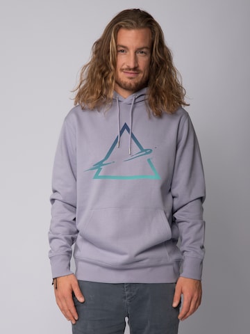 Sweat-shirt ' Triangle ' Watapparel en violet : devant