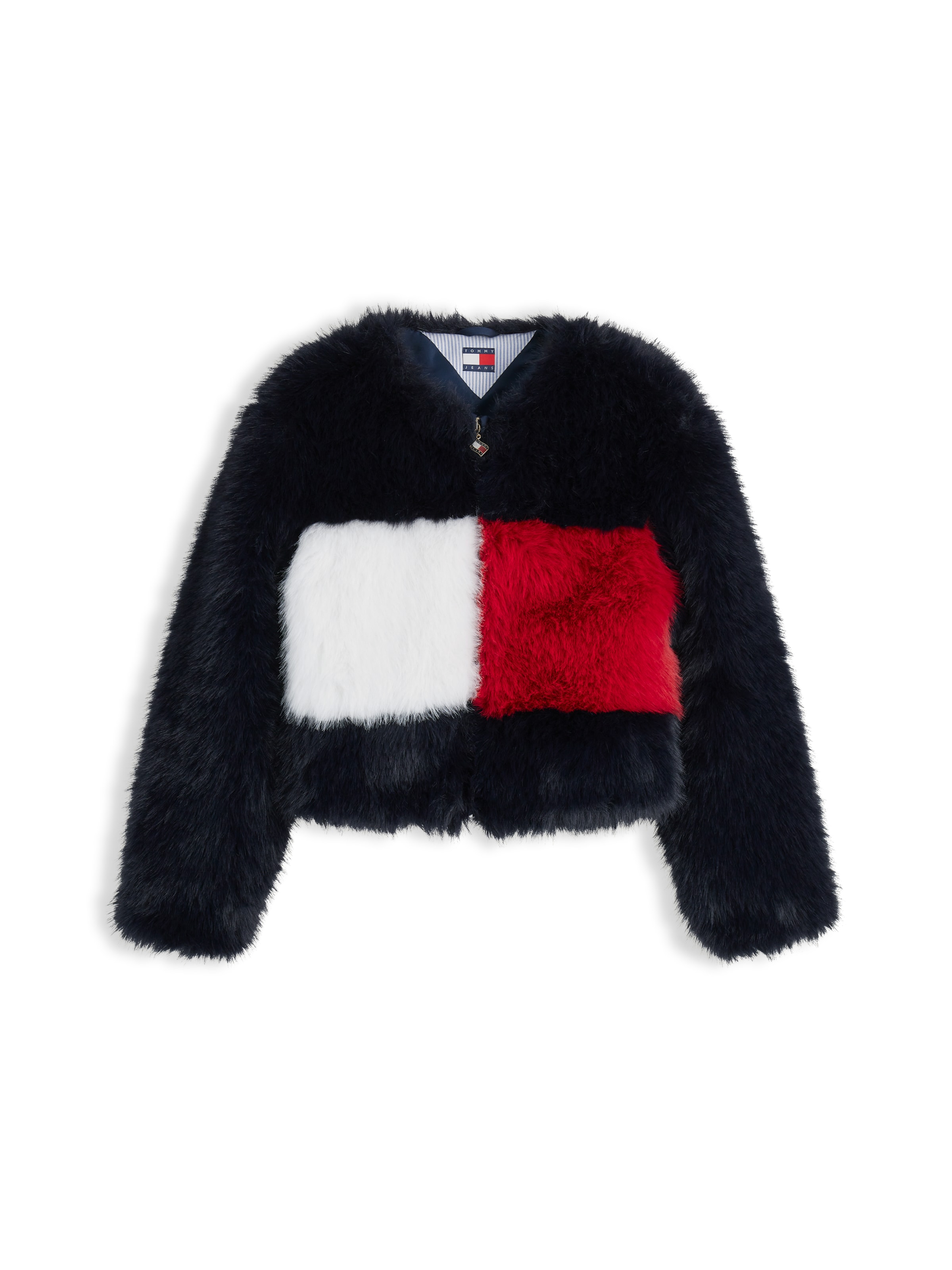 Tommy Jeans Prechodná bunda - Modrá: predná strana
