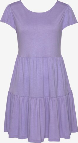 LASCANA Sukienka w kolorze fioletowy: przód