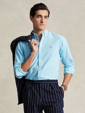 Polo Ralph Lauren - Ajuste estrecho Camisa de negocios 'SL BD PPC SP' en azul: frente