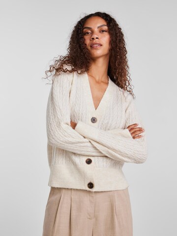 Y.A.S Knit Cardigan 'Salum' in Grey: front