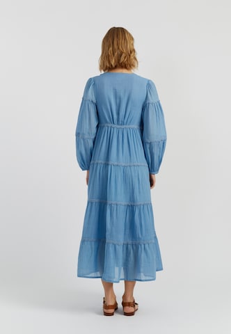 Chinti & Parker - Vestido camisero en azul