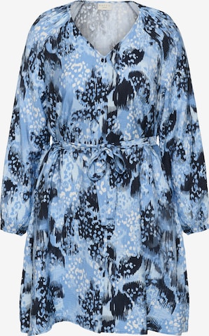 KAFFE CURVE Dress in Blue: front