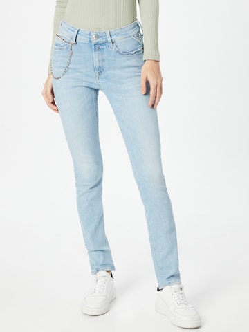 REPLAY Slimfit Jeans 'LUZIEN' in Blauw: voorkant