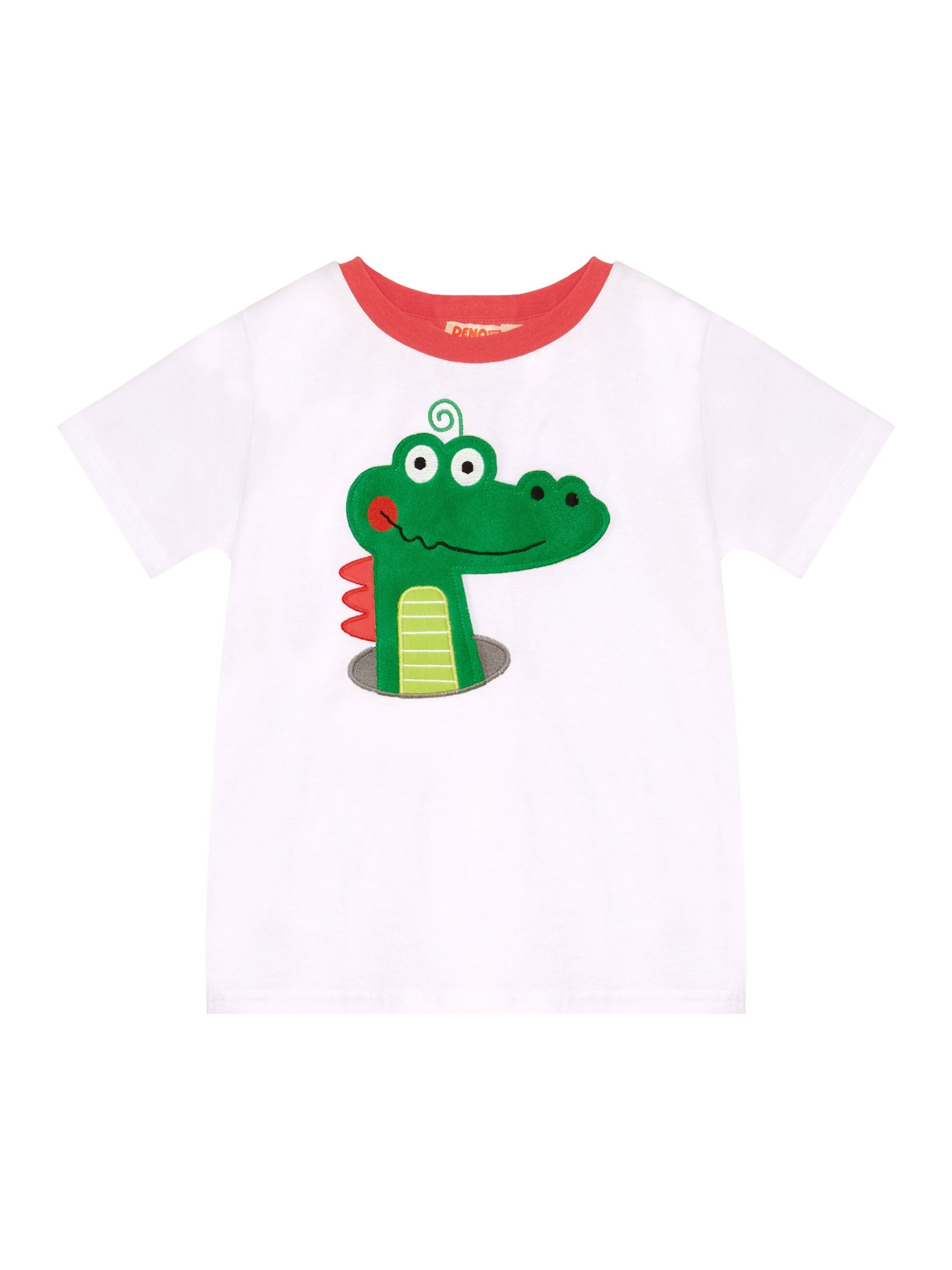 Survêtement 'Crocodile' Denokids en blanc