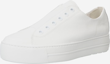 Paul Green Спортни обувки Slip On в бяло: отпред