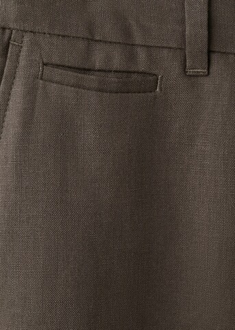 MANGO MAN Regular Chino Pants 'Oyster' in Brown