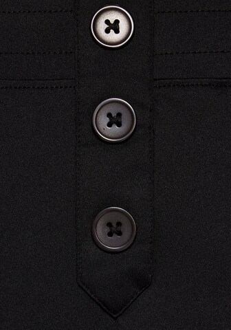 H.I.S Wide Leg Hose in Schwarz