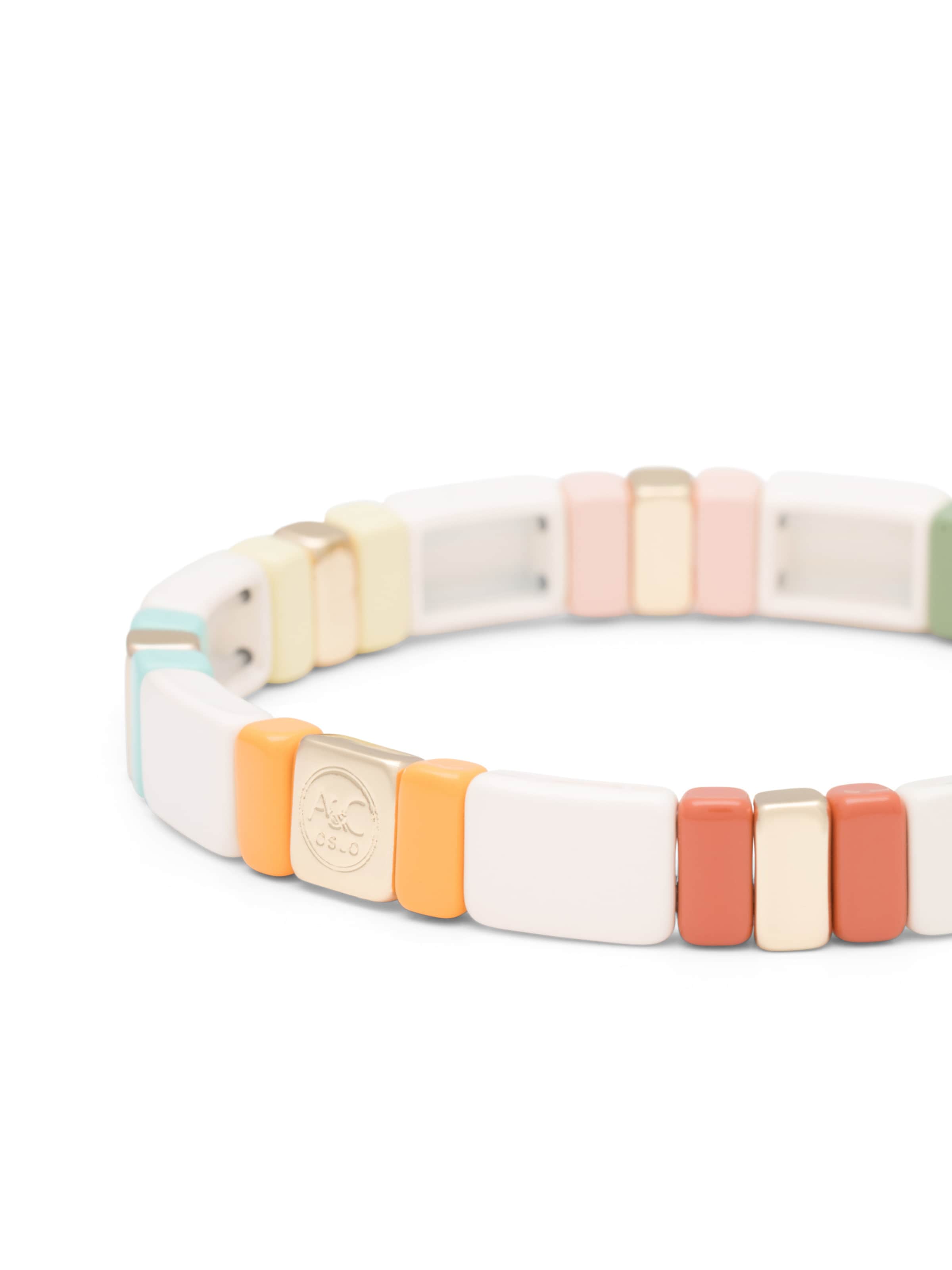 A&C Oslo – Nordic Design Jewellery Bracelet 'Enamel Tiles' in Mixed colours