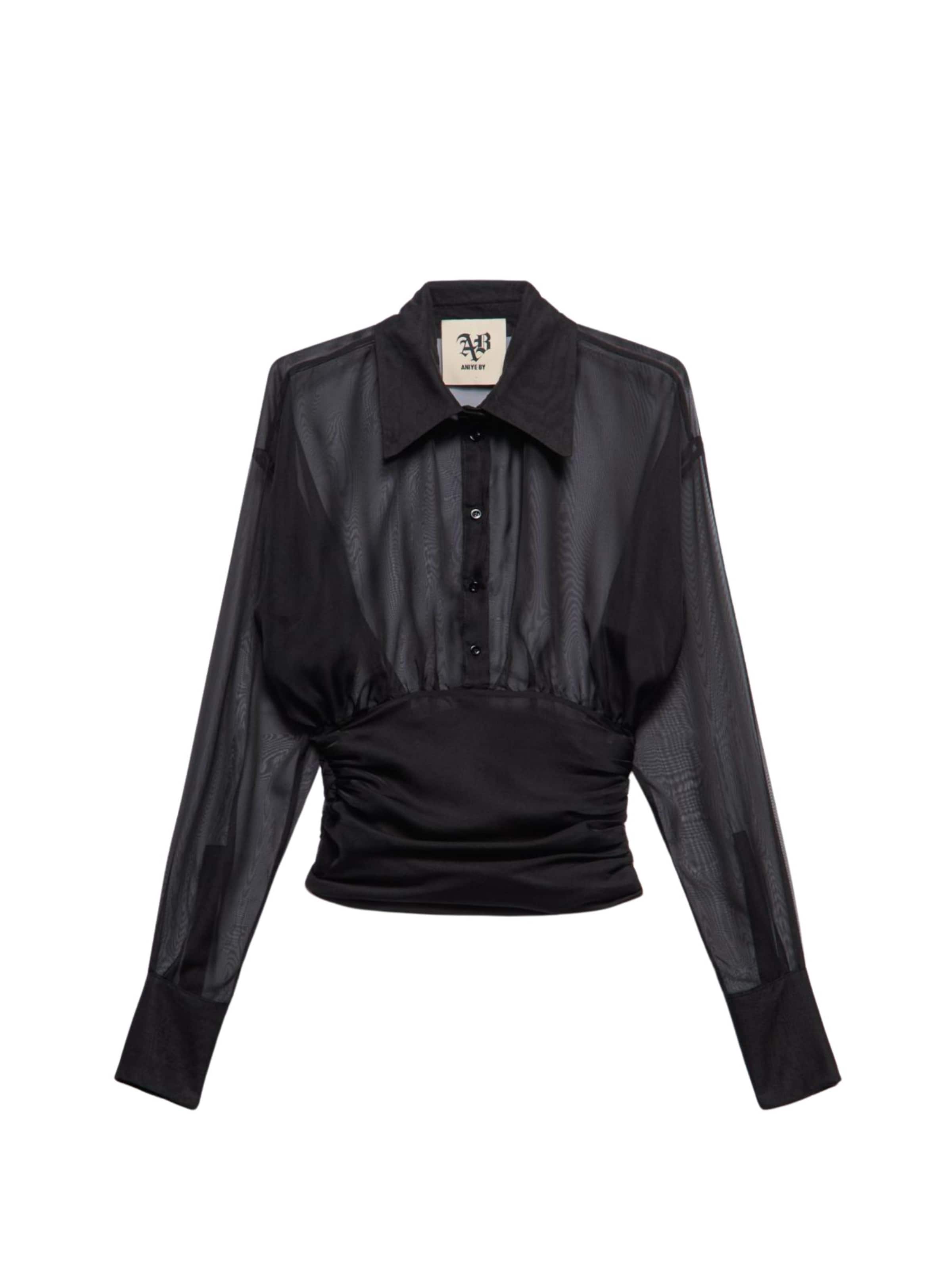 Aniye By Bluse in Schwarz: Vorderseite