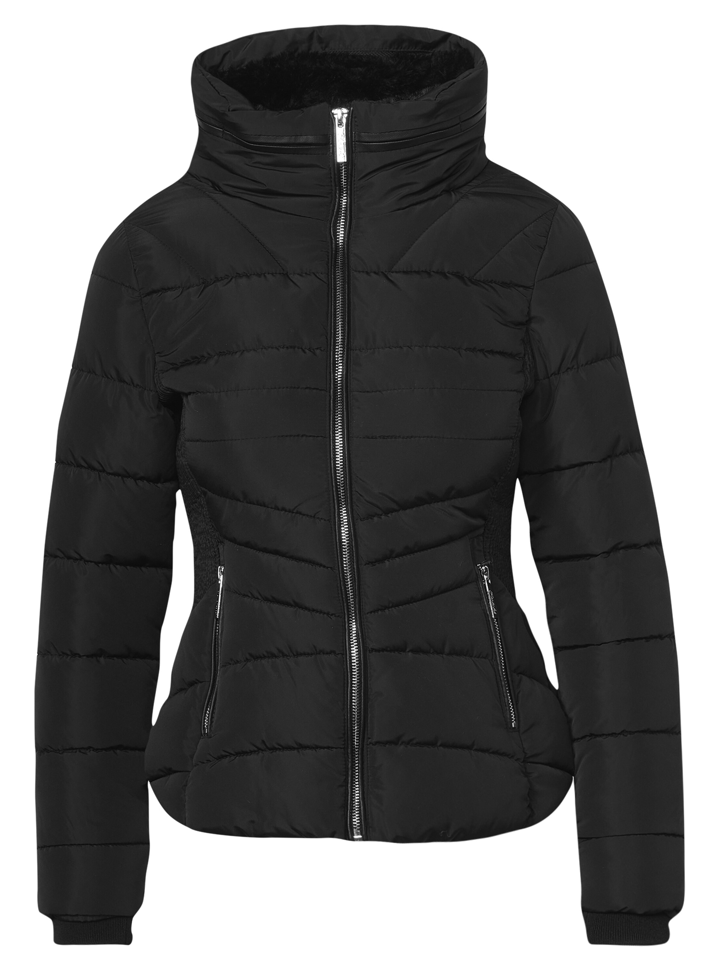 KOROSHI Between-season jacket in Black: front