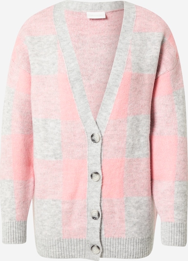VILA Knit Cardigan 'Wow' in mottled grey / Pink, Item view