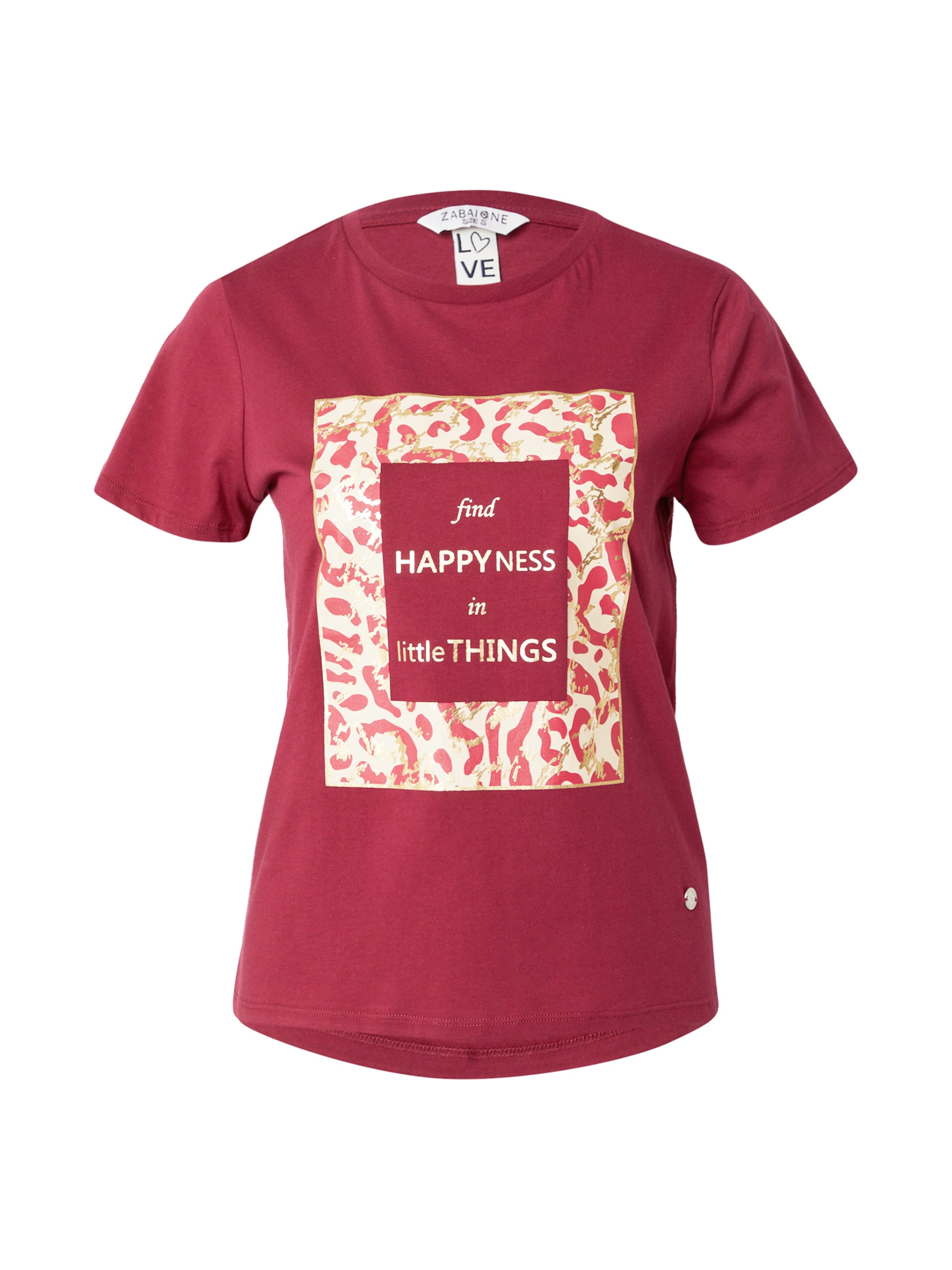 ZABAIONE Tričko 'Li44nne' – červená: přední strana