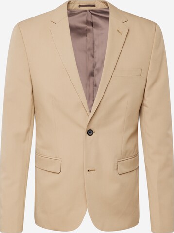 Coupe regular Veste de costume Lindbergh en beige : devant