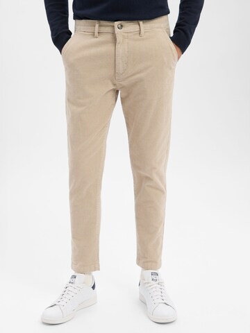 Lindbergh Slim fit Chino Pants in Beige: front
