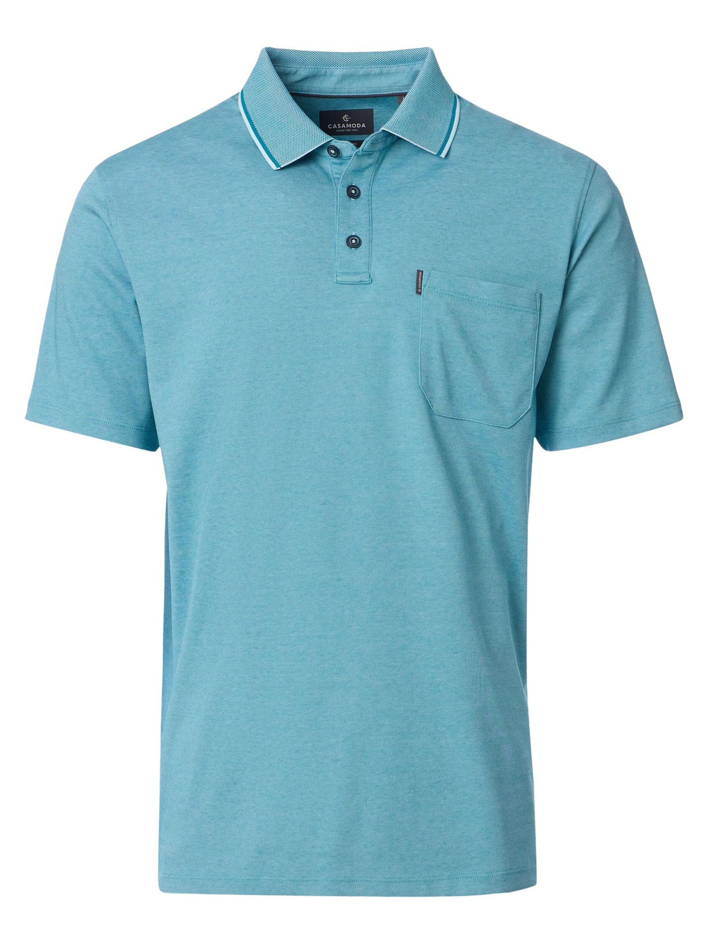 CASA MODA Shirt 'Basic'‌‌‌‌‌ in Blau: Vorderseite