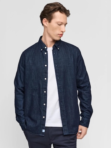 SANVT Regular fit Business Shirt 'The Perfect Denim Shirt' in Blue: front