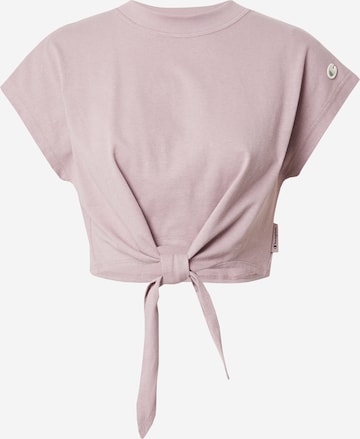 Champion Authentic Athletic Apparel T-Shirt in Lila: Vorderseite