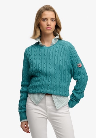 Superdry Trui in Groen: voorkant