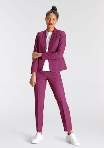 TAMARIS Slim fit Pleated Pants in Purple