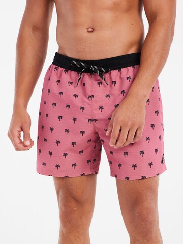 PROTEST Badeshorts 'PRTParco' in Pink: Vorderseite