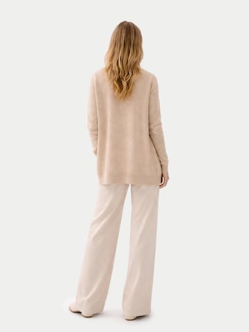 GOBI Cashmere - Cárdigan 'Ajour Knit Open-Front Cashmere Cardigan' en beige