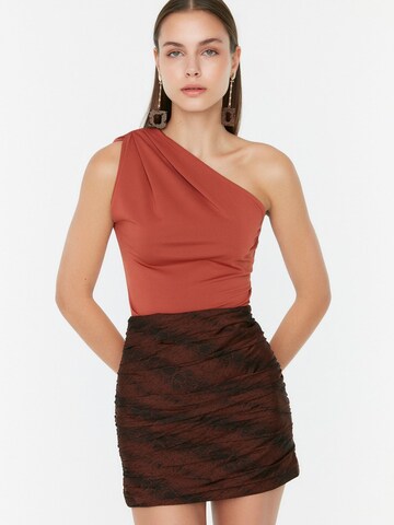 Trendyol Shirt bodysuit in Red: front