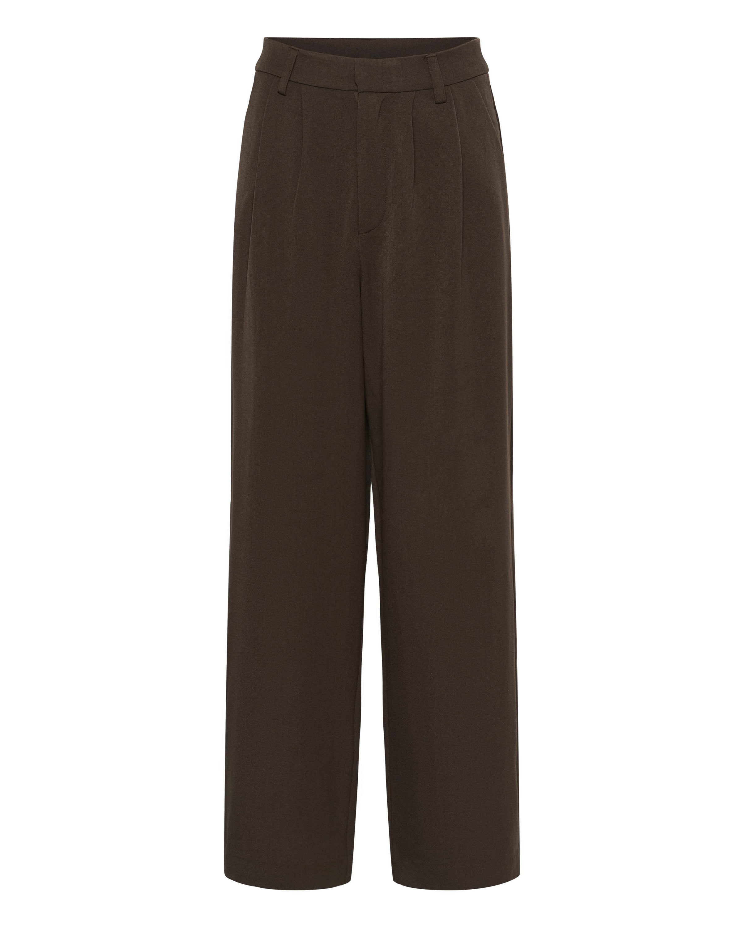 SAINT TROPEZ Loosefit Hose 'Luwa' in Braun: Vorderseite