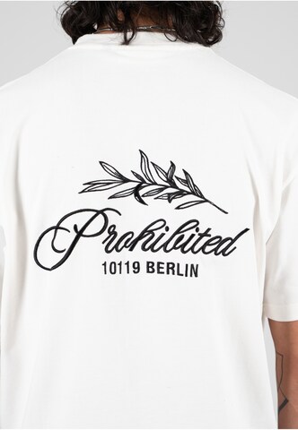 Prohibited - Camisa 'Leaf' em branco