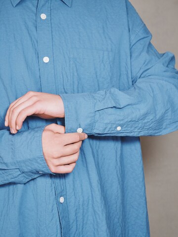 Next Comfort Fit Hemd in Blau