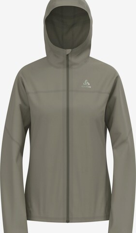 Veste de sport 'X-ALP WATERPROOF' ODLO en marron : devant