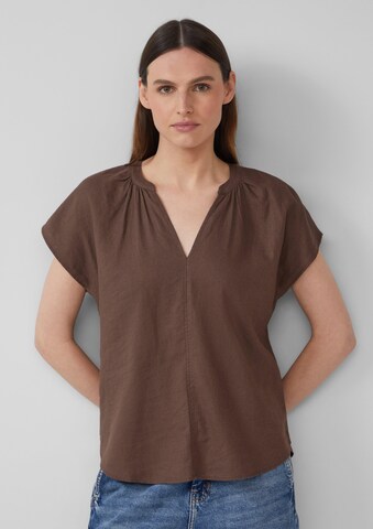s.Oliver Bluse in Braun: Vorderseite