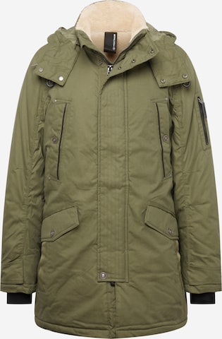 TOM TAILOR Winter Parka in Green: front