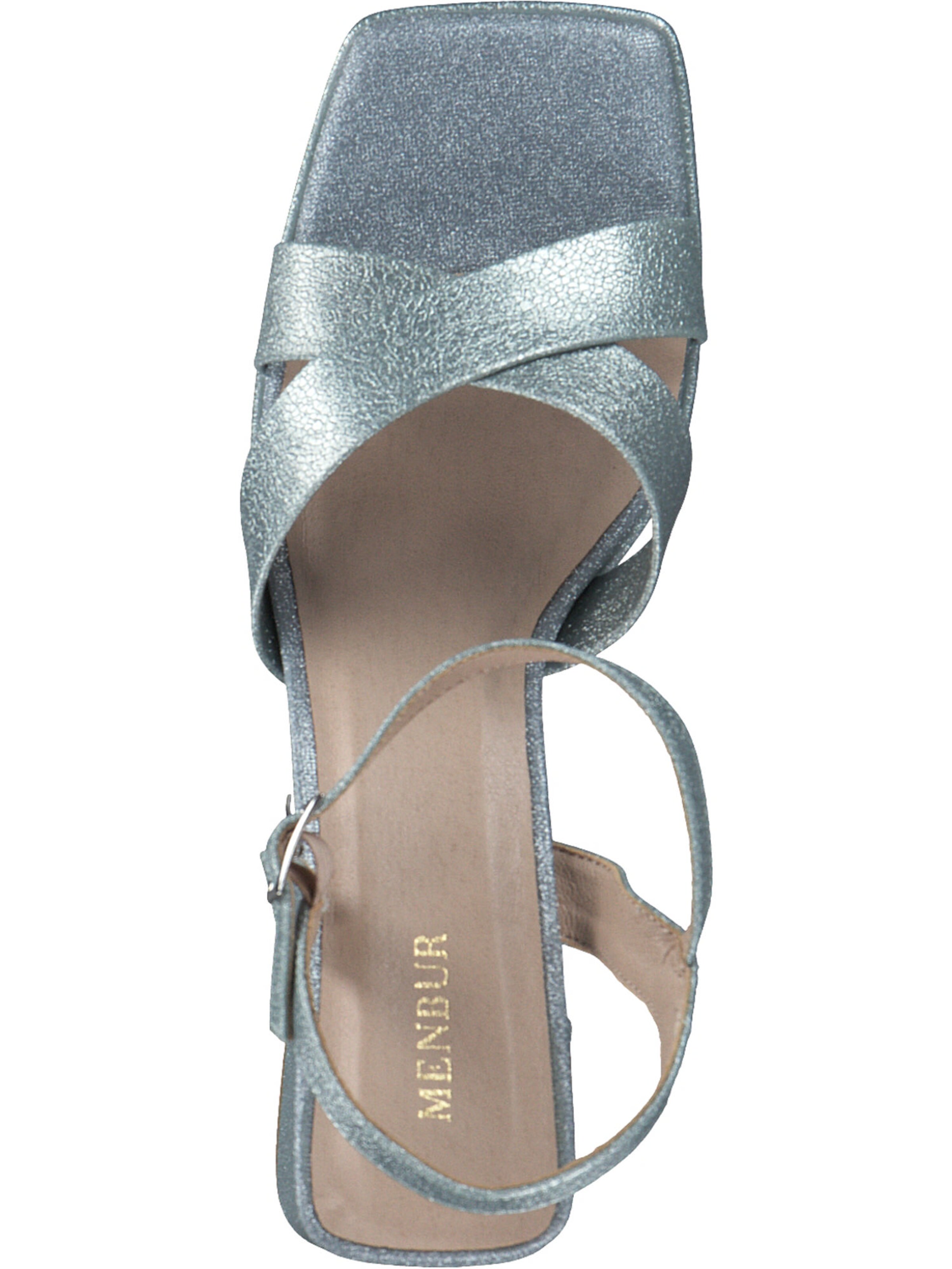 MENBUR Strap Sandals in Silver