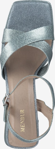 MENBUR Strap Sandals in Silver