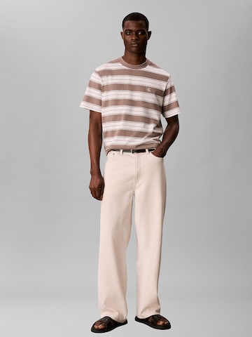 Calvin Klein Jeans T-Shirt in Braun